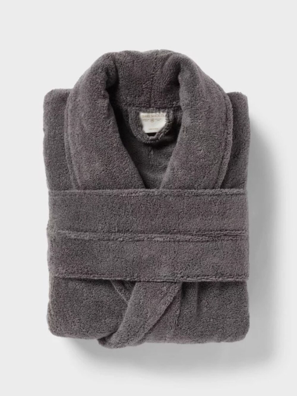 Spa Plush Bath Robe Dark Gray